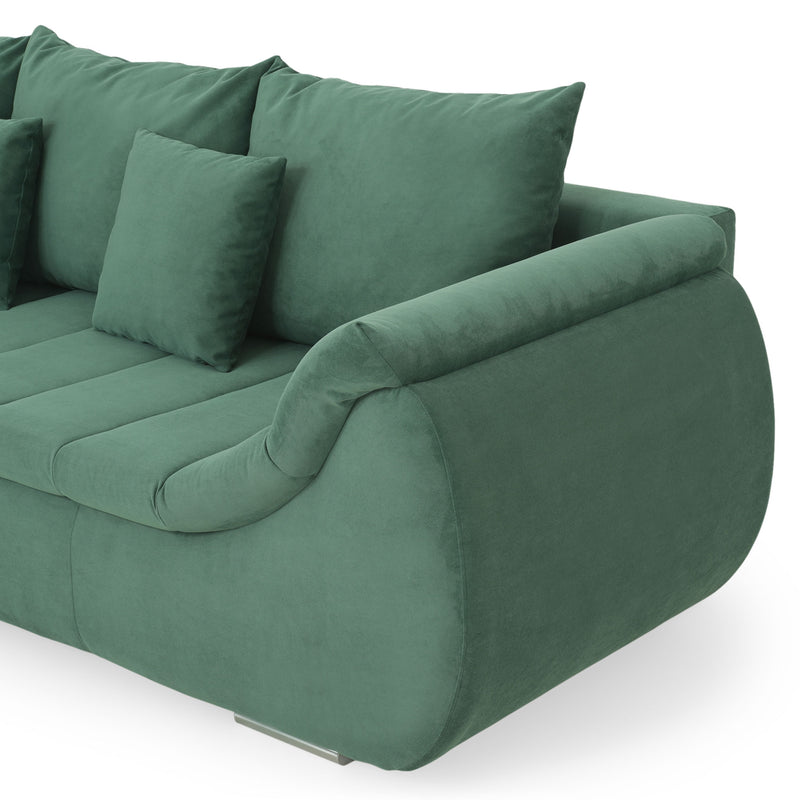 MINIDIAZ Canapea extensibilă, șezlong stânga/dreapta, stofă