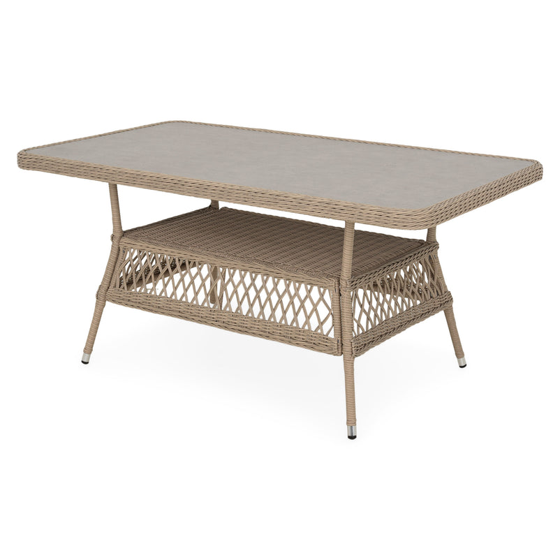 COSETTE Set mobilier terasă/grădină, 2 fotolii, 2 taburete, canapea și masă