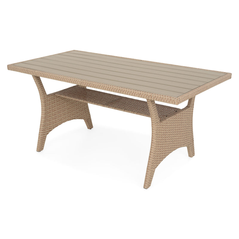 BAXTER Set mobilier terasă/gădină, colțar, masă, 2 taburete