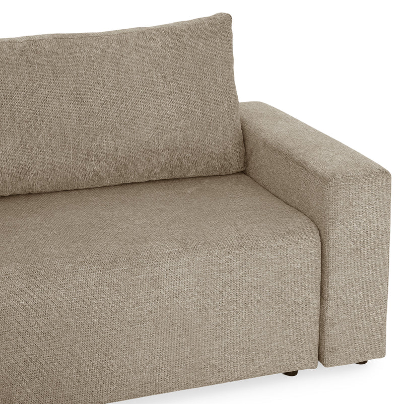 FRIDO Colțar extensibil, șezlong interschimbabil, ladă depozitare, stofă