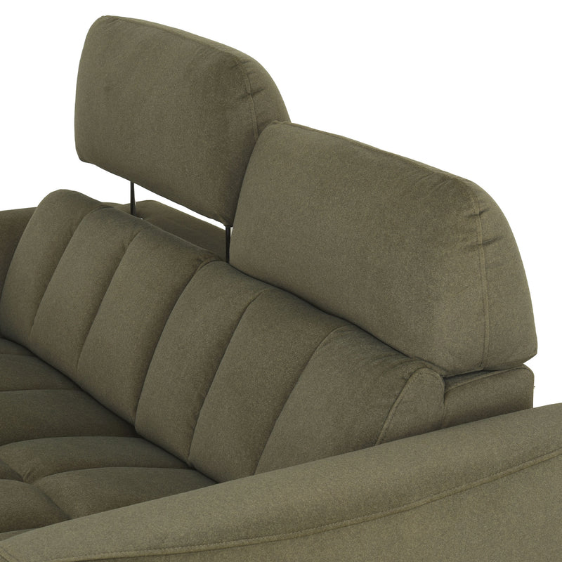 WISNER Canapea 2 locuri, 2 reclinere electrice, mecanism electric tetiere, stofă