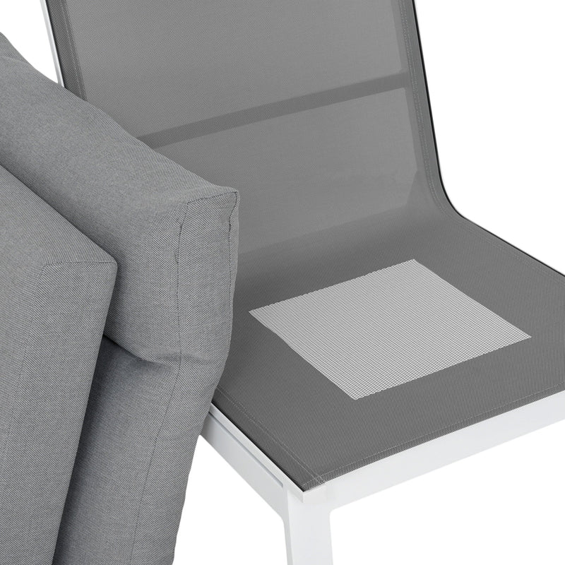 SALZBURG Set mobilier terasă/grădină, element colț și element central