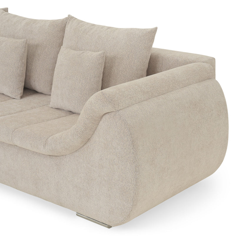 DIAZ Colțar extensibil, șezlong stânga/dreapta, ladă depozitare inclusă, stofă