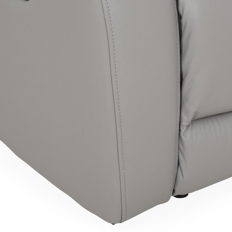 HUDSON Fotoliu, recliner manual, piele naturală