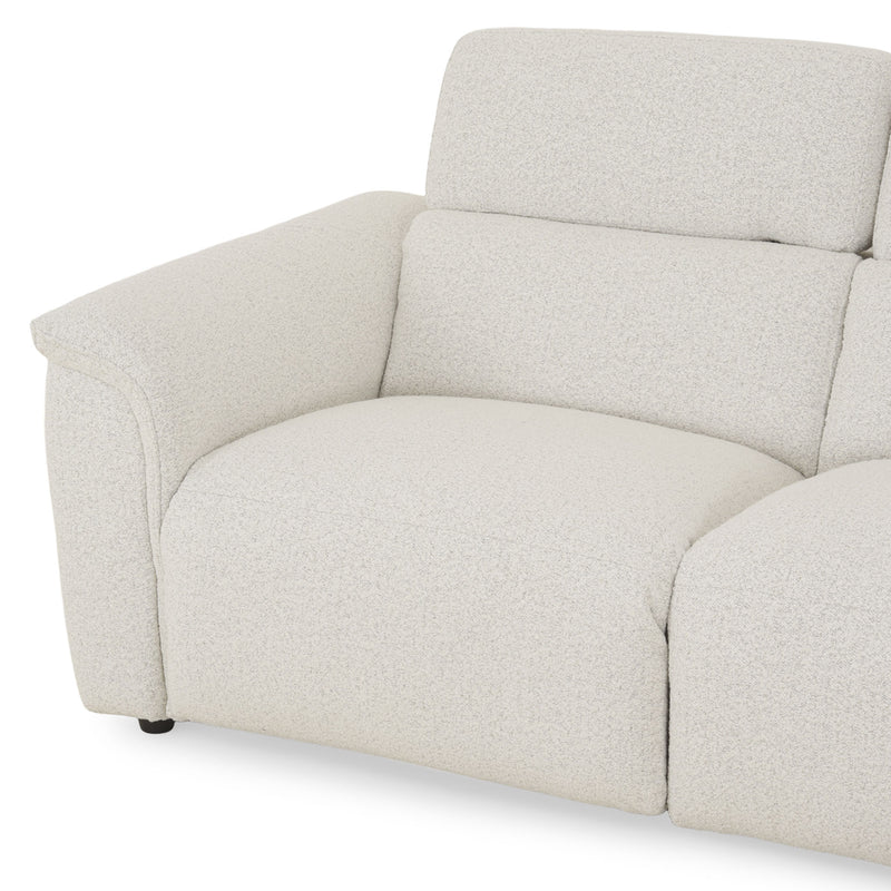 ADDISON Colțar, 2 reclinerele electrice, lampă, încărcare USB, stofă