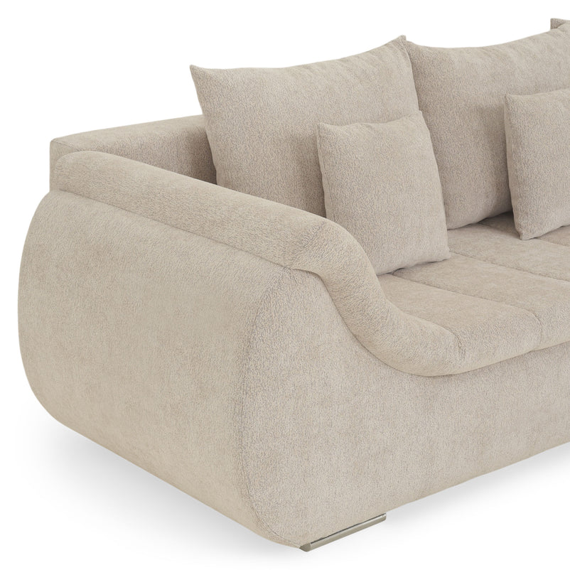 DIAZ Colțar extensibil, șezlong stânga/dreapta, ladă depozitare inclusă, stofă