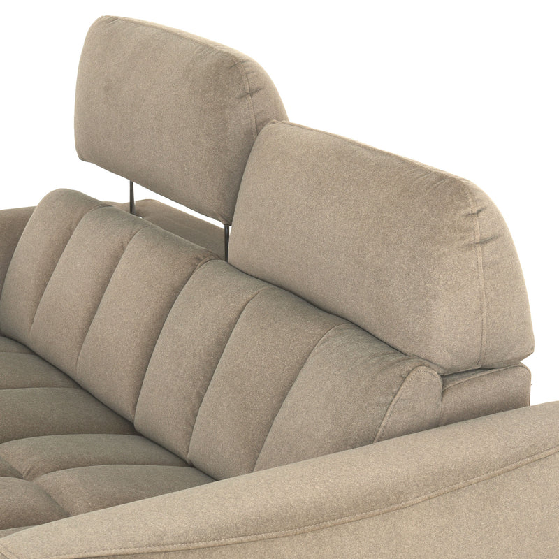 WISNER Canapea 2 locuri, 2 reclinere electrice, mecanism electric tetiere, stofă