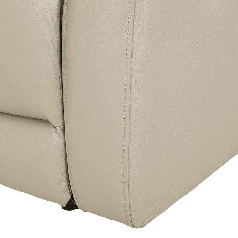 HUDSON Canapea 2 locuri, 2 reclinere manuale, piele naturală