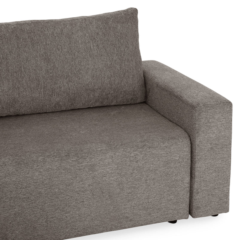 FRIDO Colțar extensibil, șezlong interschimbabil, ladă depozitare, stofă