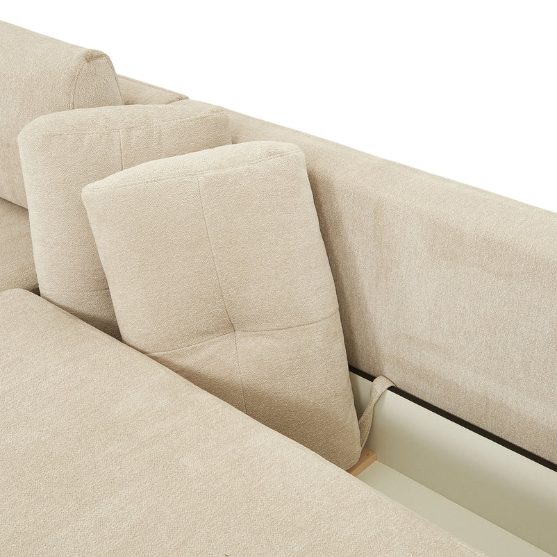 LAVRIK Colțar extensibil, șezlong stânga/dreapta, stofă