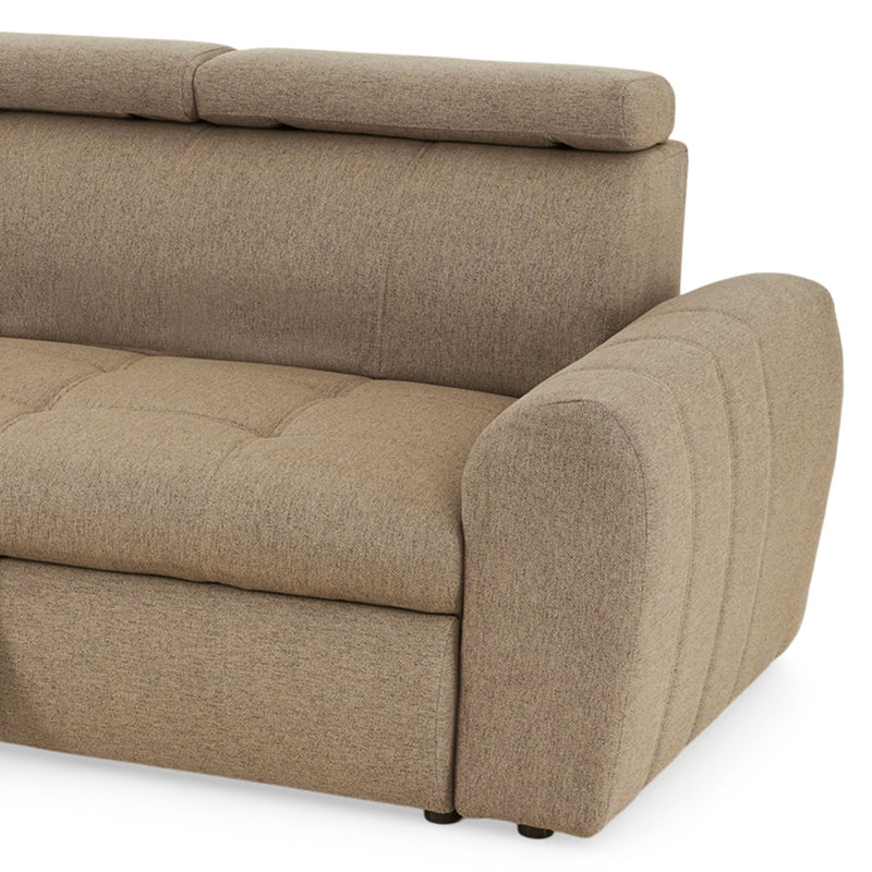 ELLA Colțar extensibil, șezlong interschimbil, ladă inclusă