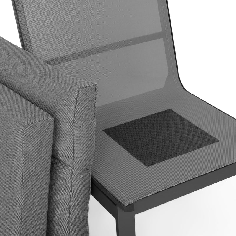 SALZBURG Set mobilier terasă/grădină, element colț și element central