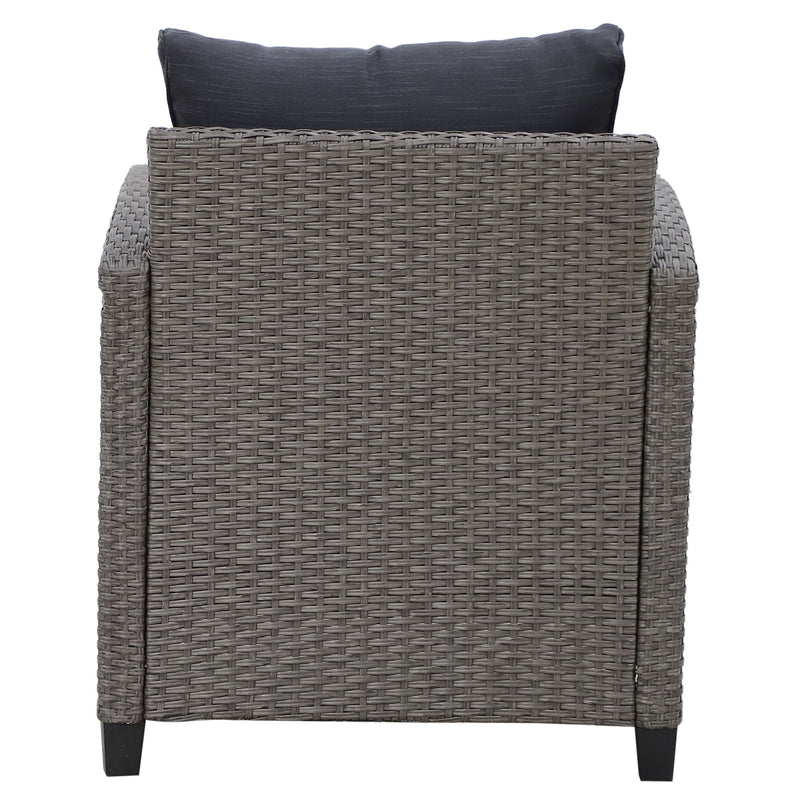 BAXTER Set mobilier terasă/grădină, 2 fotolii, canapea și masă