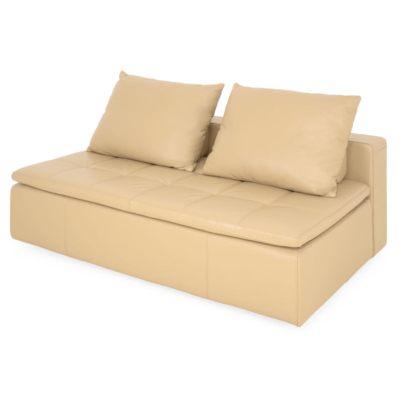 CONCEPT Colțar cu șezlong stânga/dreapta, element pătrat, piele
