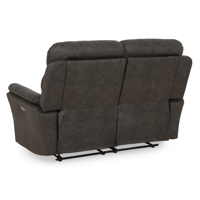 CROWSON Canapea 2 locuri, reclinere electrice, stofă