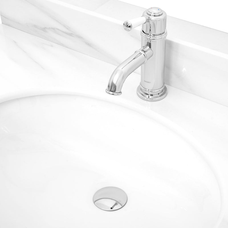 JAZZ  Set mască lavoar 2 uși, top marmură artificială și lavoar ceramic