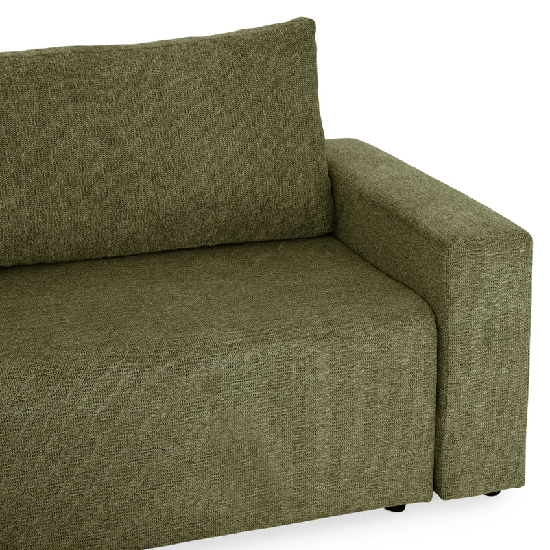 FRIDO Colțar extensibil, șezlong interschimbabil, ladă depozitare, stofă