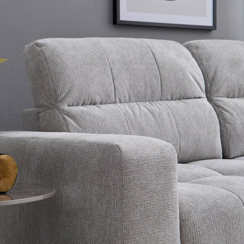 ALLYSON Colțar extensibil, șezlong stânga/dreapta, stofă