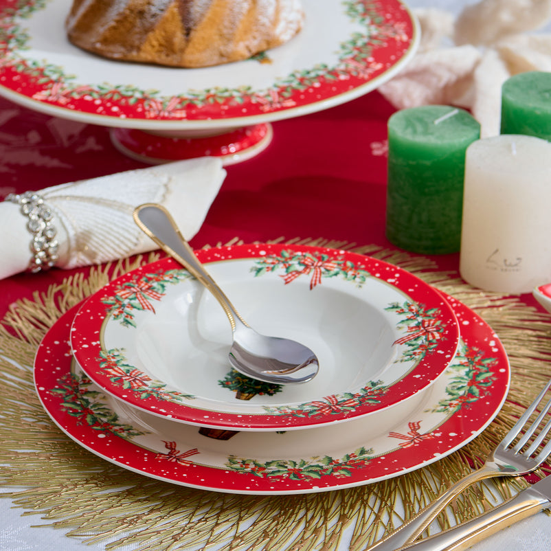 MAGIC CHRISTMAS Farfurie fel principal, porțelan, D.27cm