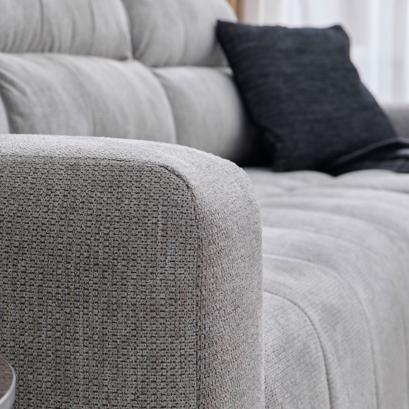 ALLYSON Colțar extensibil, șezlong stânga/dreapta, stofă