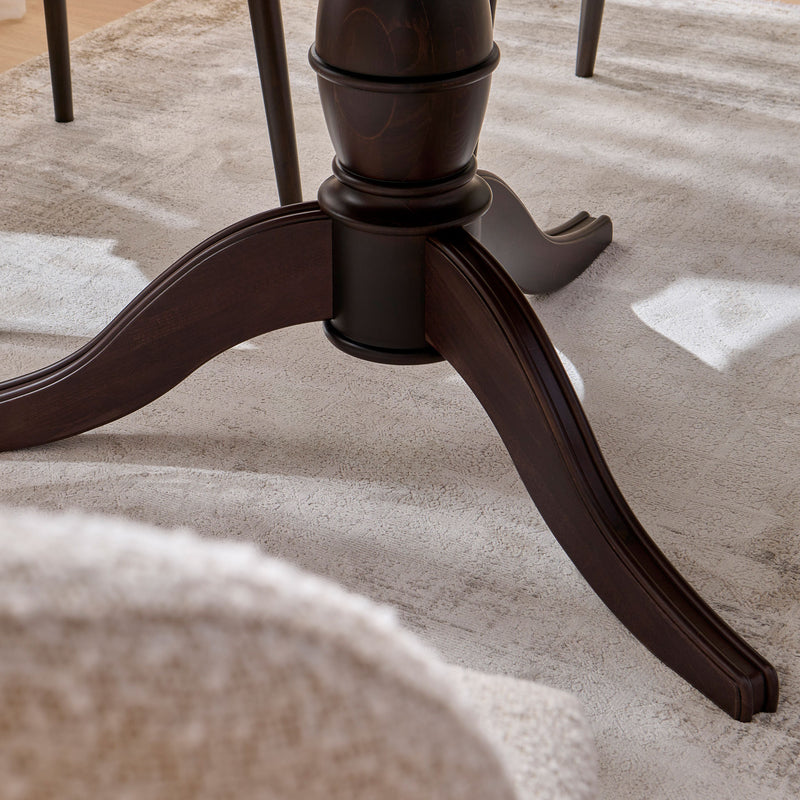 CHOCOLATE Masă rotundă extensibilă cu picior