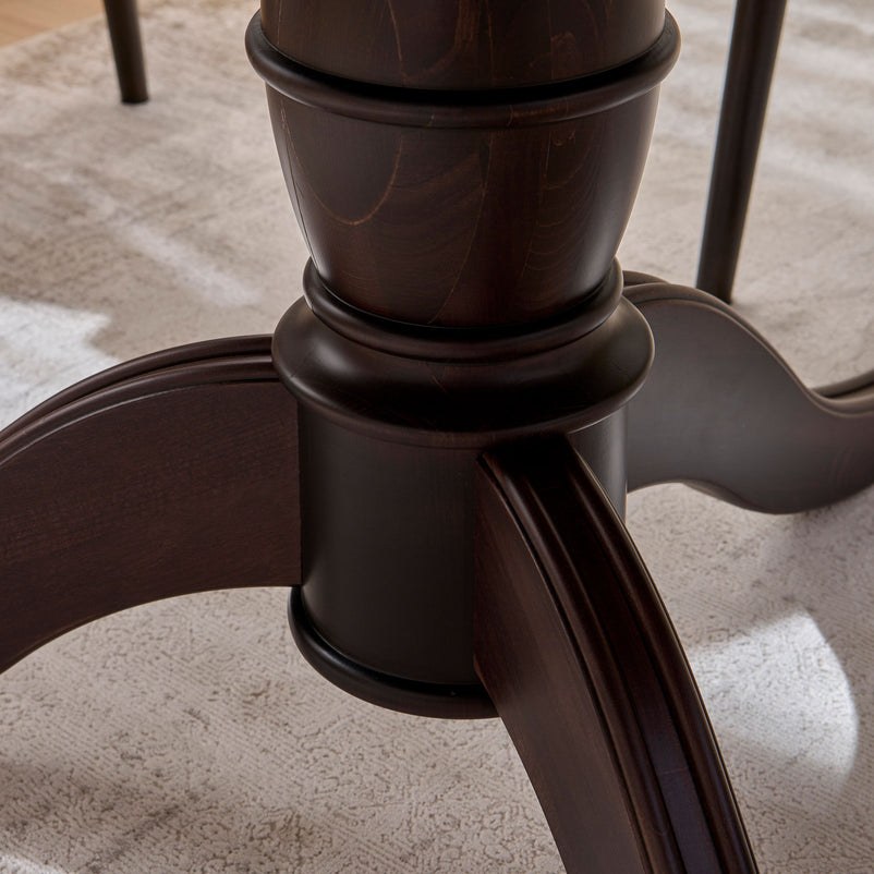 CHOCOLATE Masă rotundă extensibilă cu picior