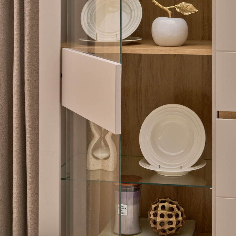 TORINO Vitrină 2 uși, LED inclus