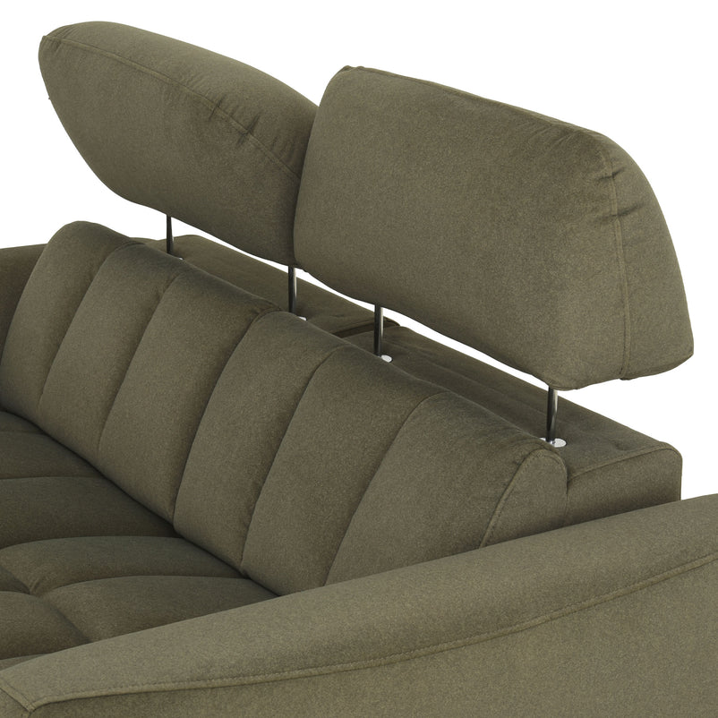 WISNER Canapea 2 locuri, 2 reclinere electrice, mecanism electric tetiere, stofă