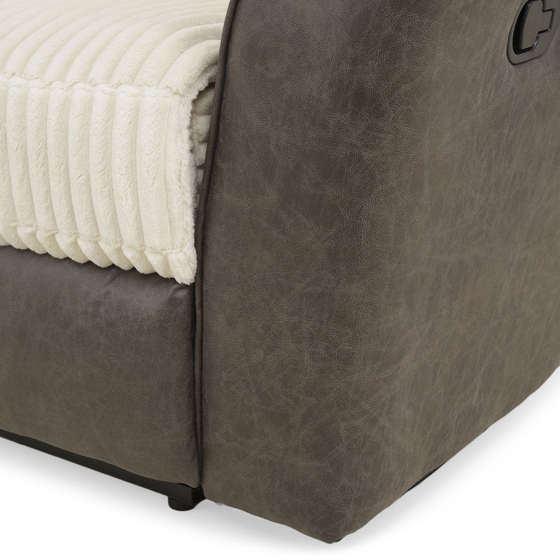 ARKANSAS Canapea 2 locuri, 2 reclinere manuale, stofă