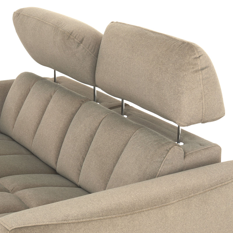 WISNER Canapea 2 locuri, 2 reclinere electrice, mecanism electric tetiere, stofă