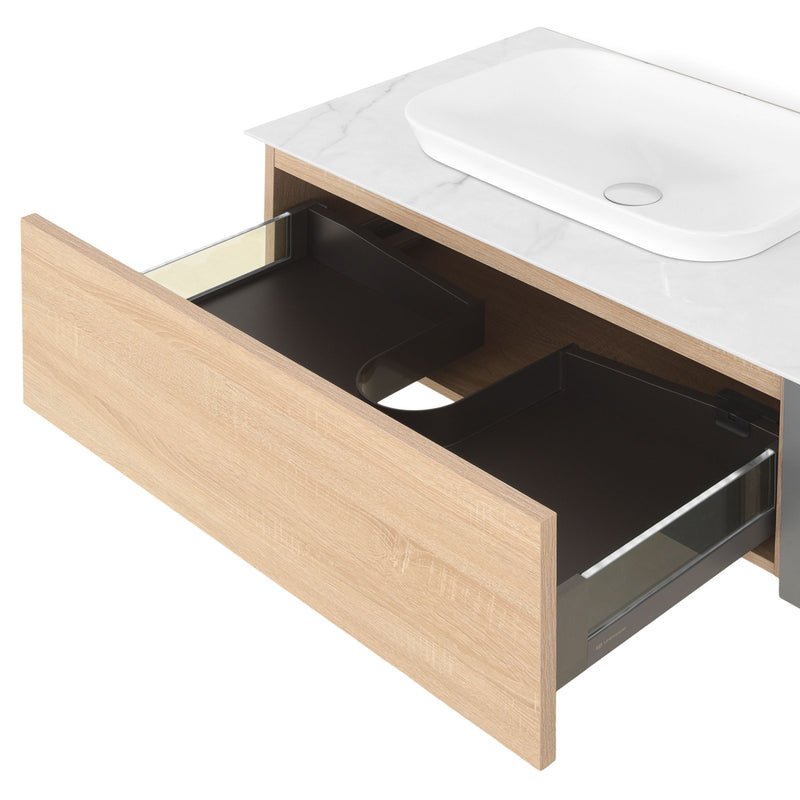 FONTANA Set mobilier baie, mască lavoar, lavoar, top