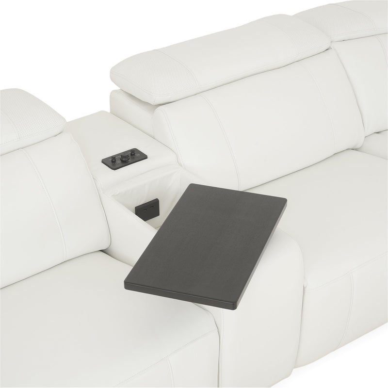 CINECITTA Colțar șezlong stânga/dreapta, 2 reclinere electrice, mecanism tetieră, USB, sistem sunet, piele