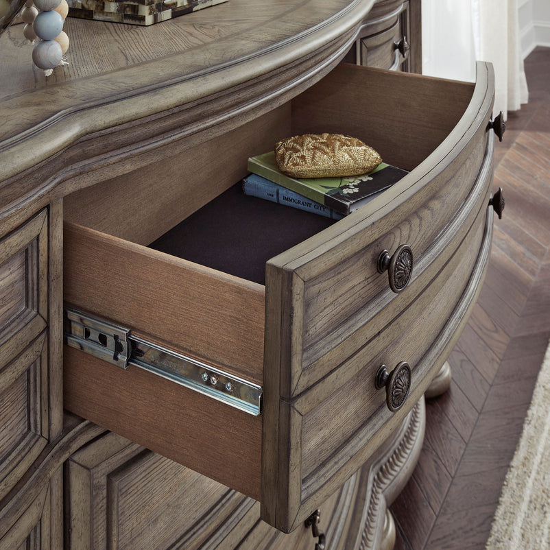 WASHINGTON Comodă lată, 9 sertare