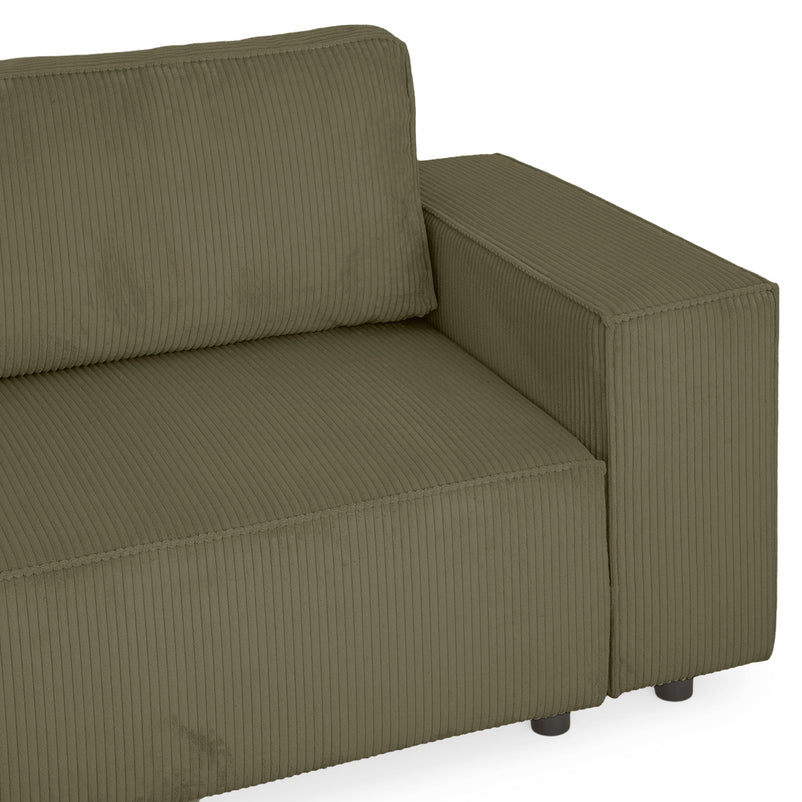 AINE Colțar extensibil, șezlong interschimbabil cu ladă depozitare, stofă