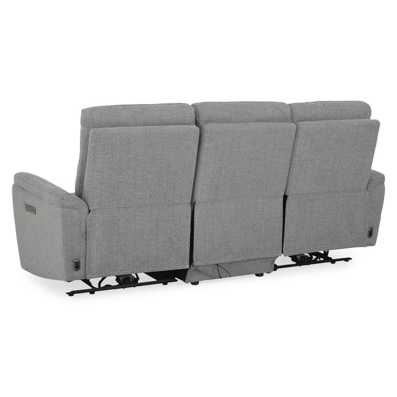 BARTON Canapea 3 locuri, 2 reclinere electrice, stofă