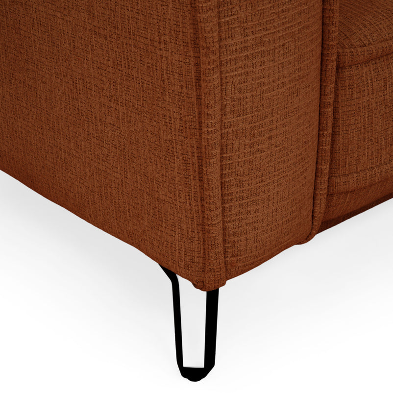 CHOLET Colțar extensibil, șezlong stânga/dreapta, ladă depozitare, stofă