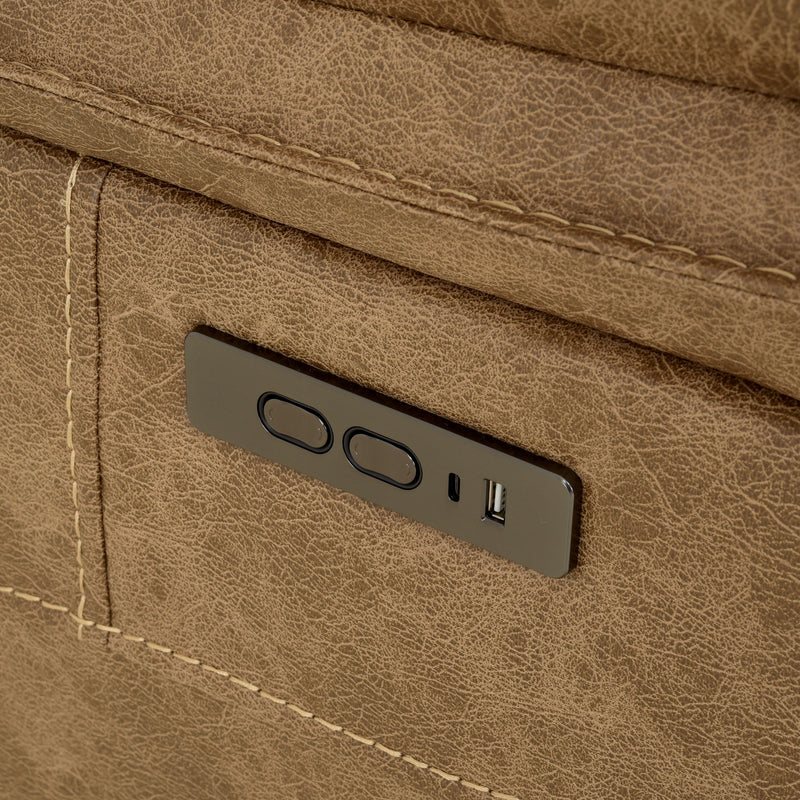 BRISBANE Fotoliu, recliner electric și mecanism tetieră, stofă