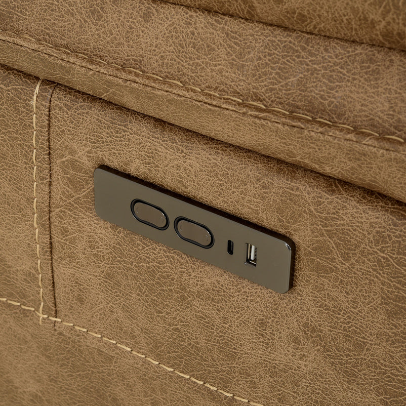 BRISBANE Fotoliu, recliner electric și mecanism tetieră, stofă