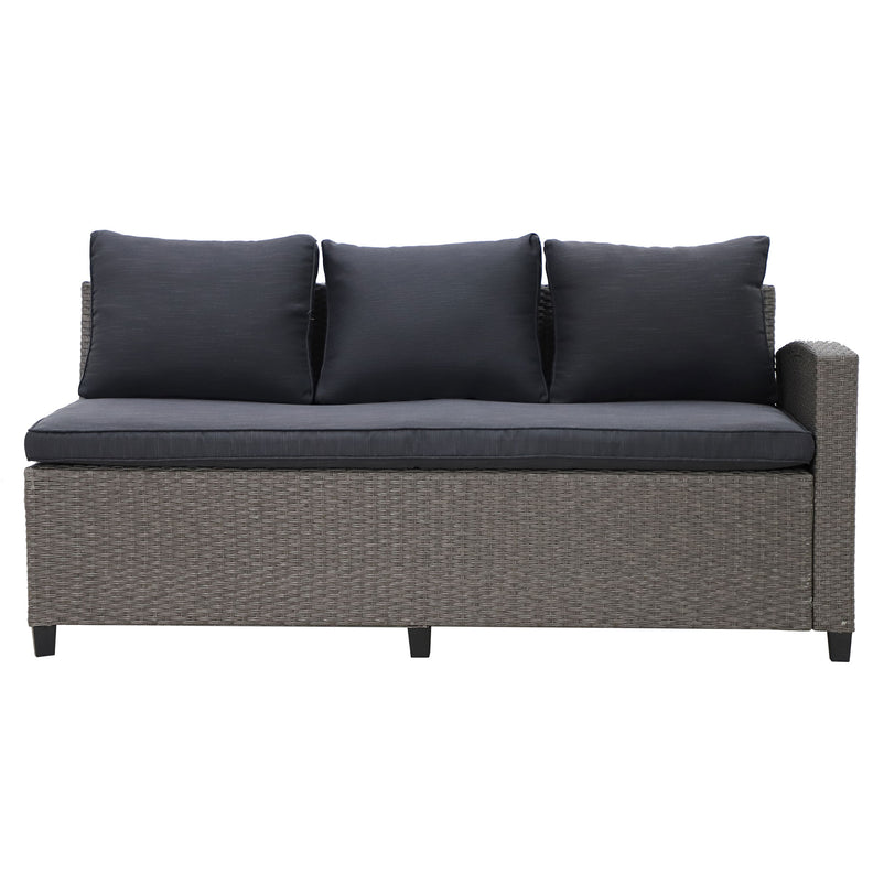 BAXTER Set mobilier terasă/grădină, colțar și masă