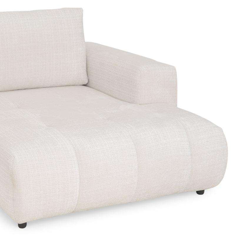 LAZIO Colțar extensibil, șezlong dreapta, stofă