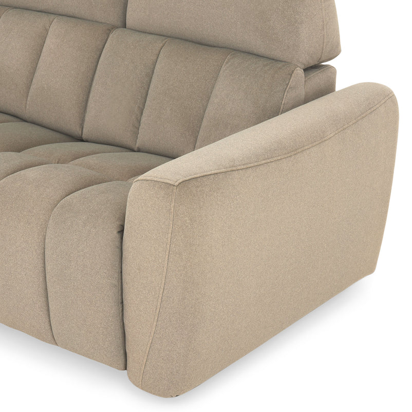 WISNER Canapea 2 locuri, 2 reclinere electrice, mecanism electric tetiere, stofă