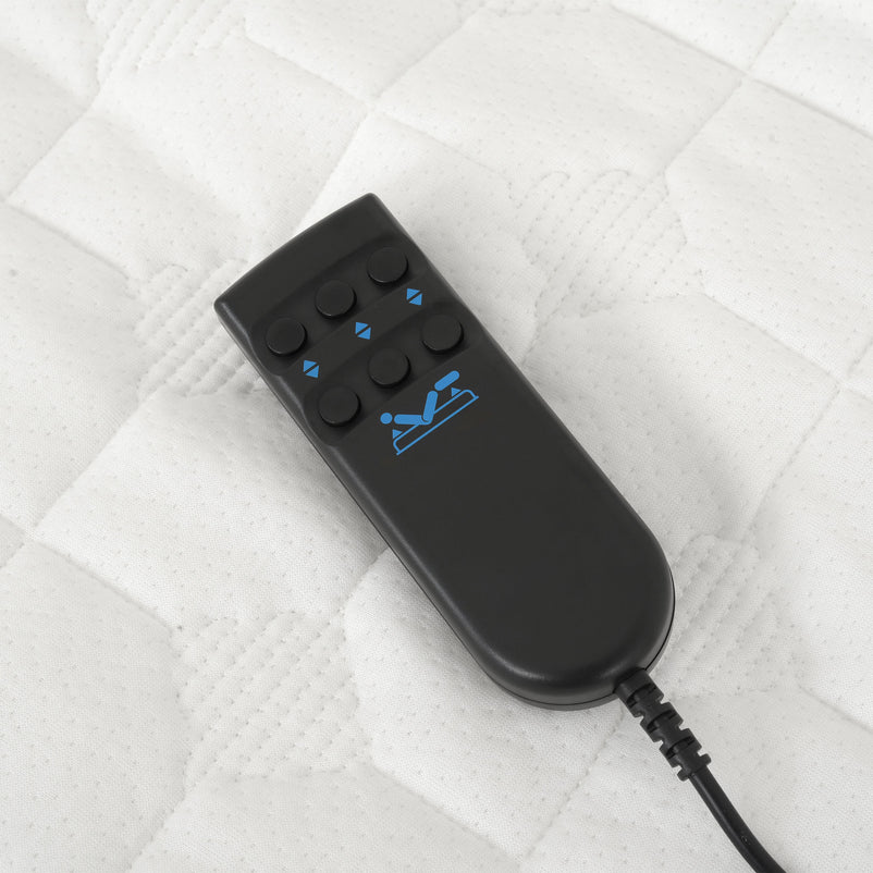 PHIMAN Pat tapițat electric, 180x200cm, saltea inclusă