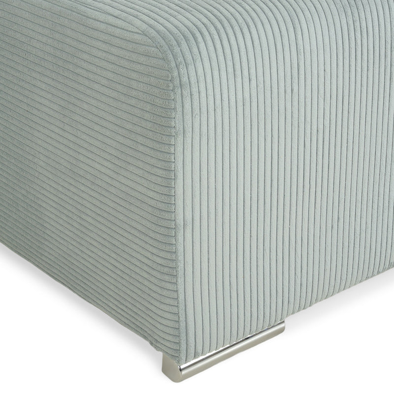 ONDINE Colțar extensibil, șezlong interschimbabil, ladă depozitare, stofă