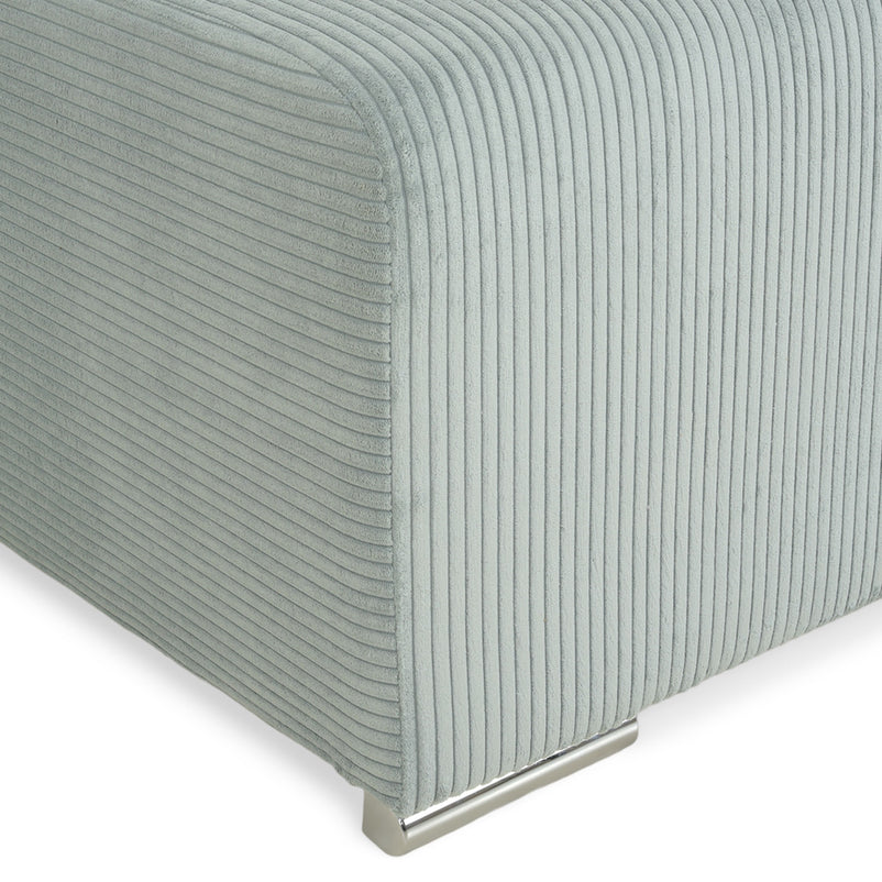 ONDINE Colțar extensibil, șezlong interschimbabil, ladă depozitare, stofă