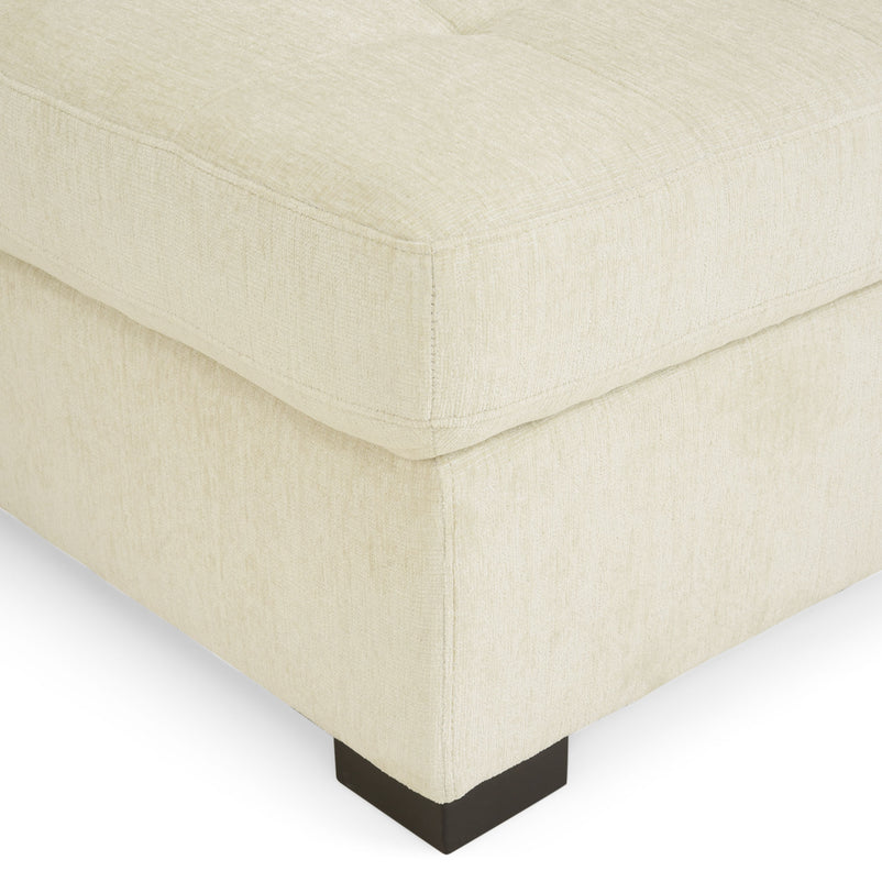 ASCOLI Colțar extensibil, șezlong stânga/dreapta, 4 perne decor incluse, stofă