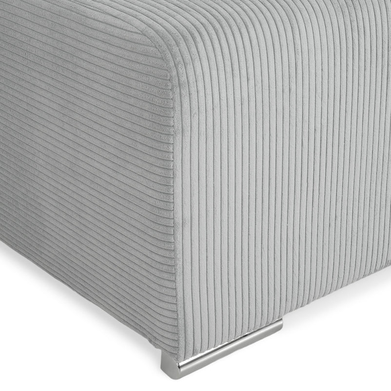 ONDINE Colțar extensibil, șezlong interschimbabil, ladă depozitare, stofă