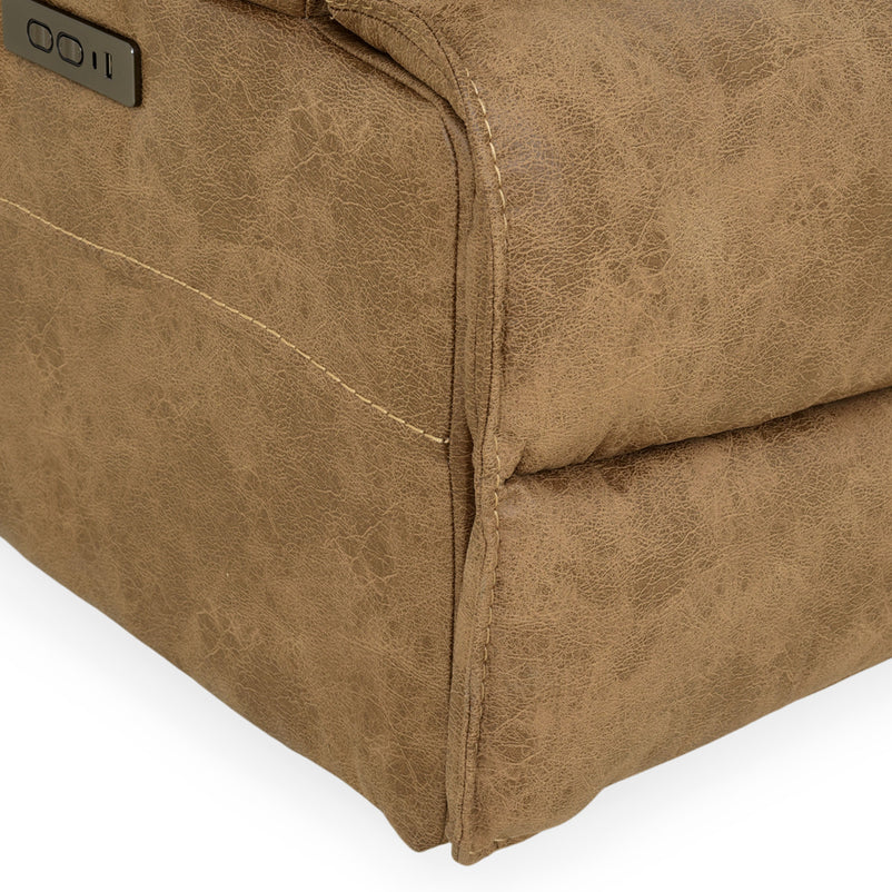 BRISBANE Fotoliu, recliner electric și mecanism tetieră, stofă