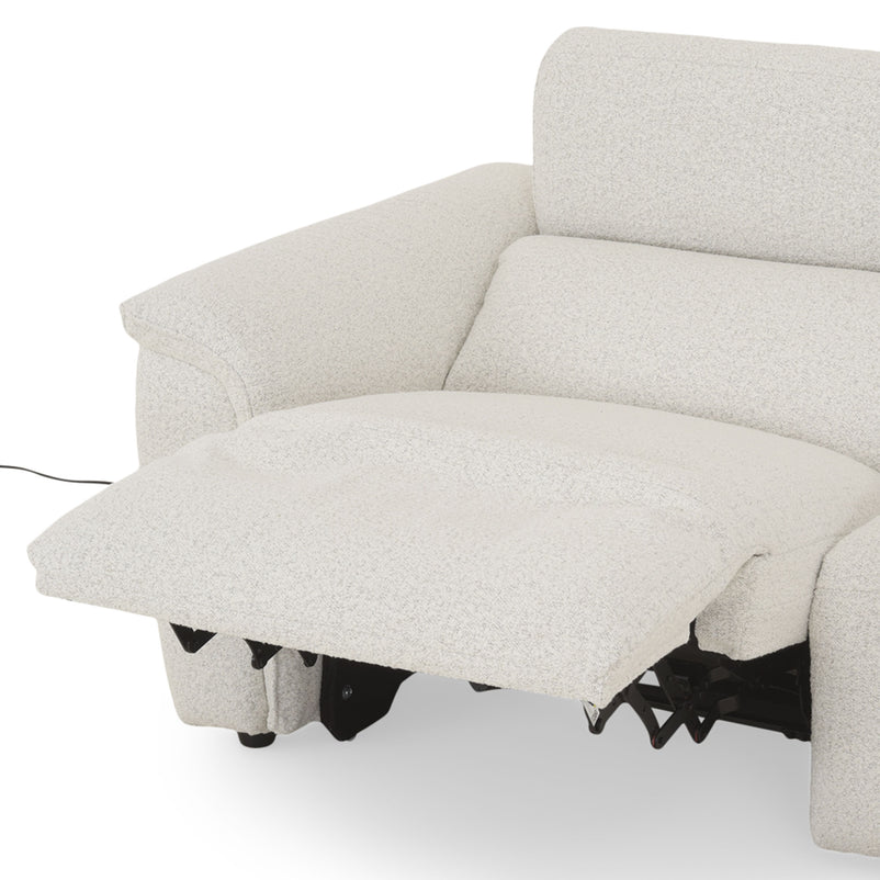 ADDISON Colțar, 2 reclinerele electrice, lampă, încărcare USB, stofă