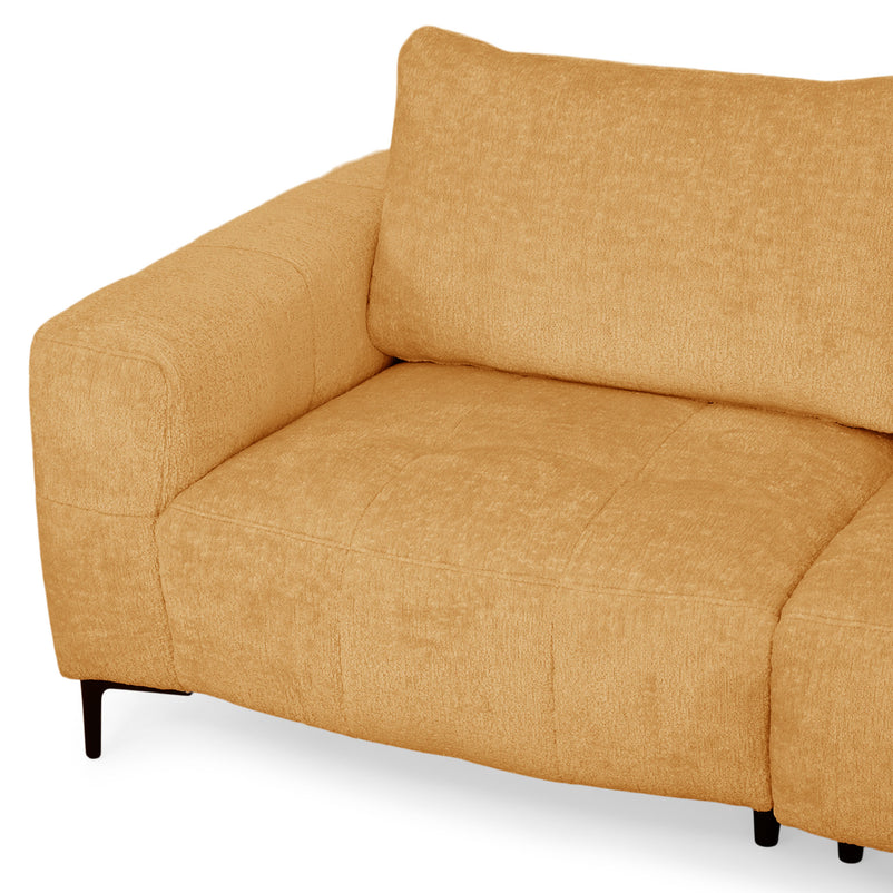 KARSTON Colțar cu șezlong stânga/dreapta, recliner electric, stofă