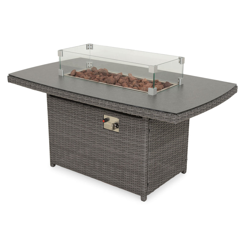 MARACAY Set mobilier terasă/grădină, 2 fotolii, canapea și masă